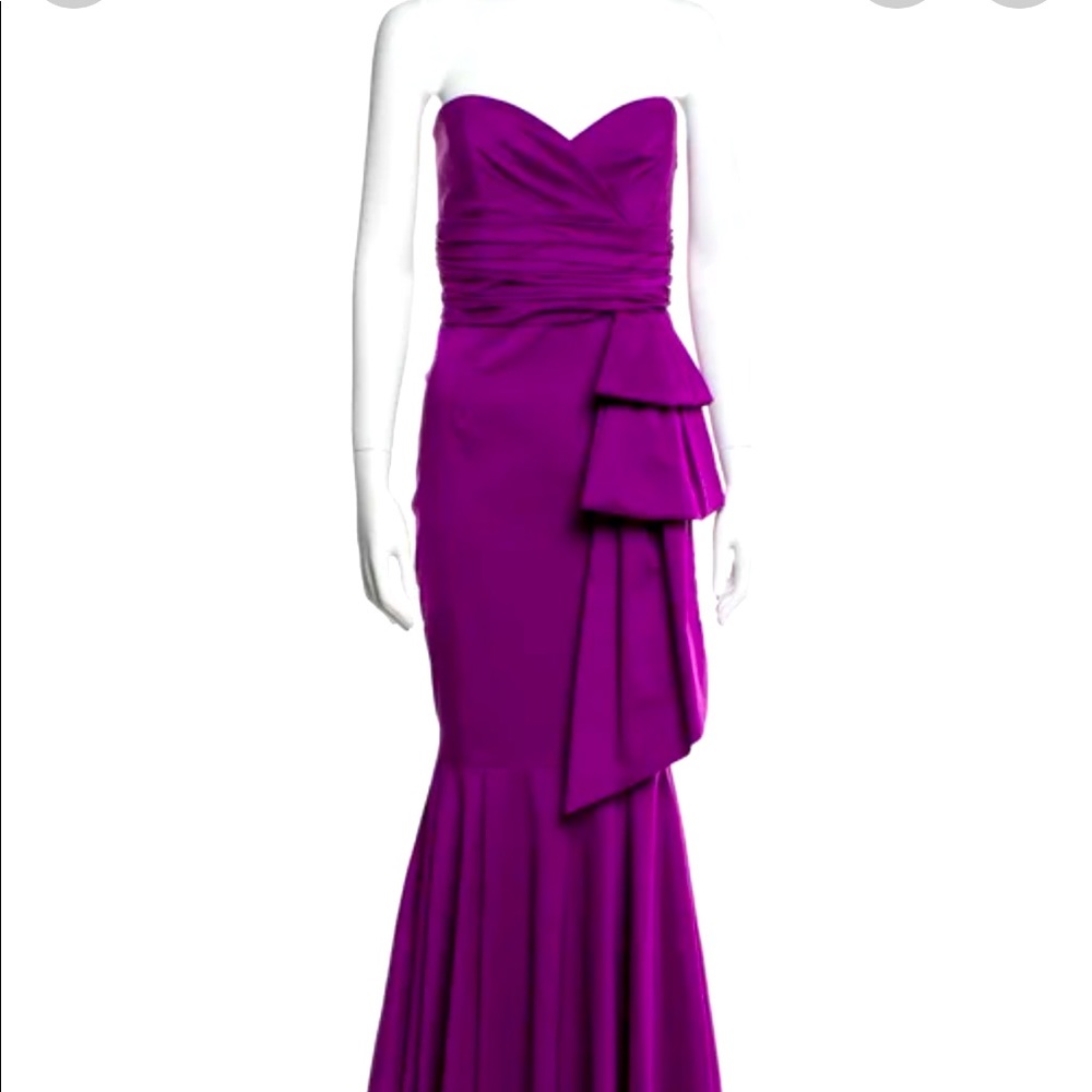 David Meister gown. Worn once, size 6, dark magenta